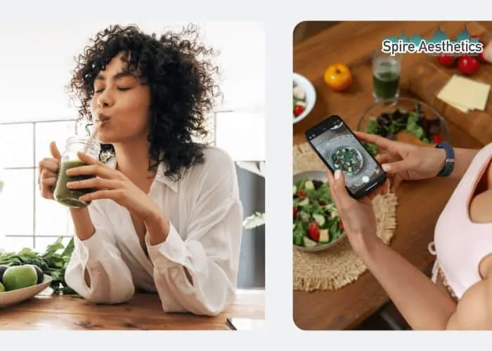 Image of woman looking into her diet and fat freezing Marlborough to improve her health