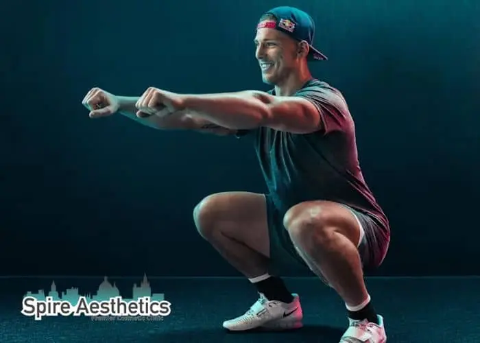 Image of man build leg muscle Marlborough through exercise