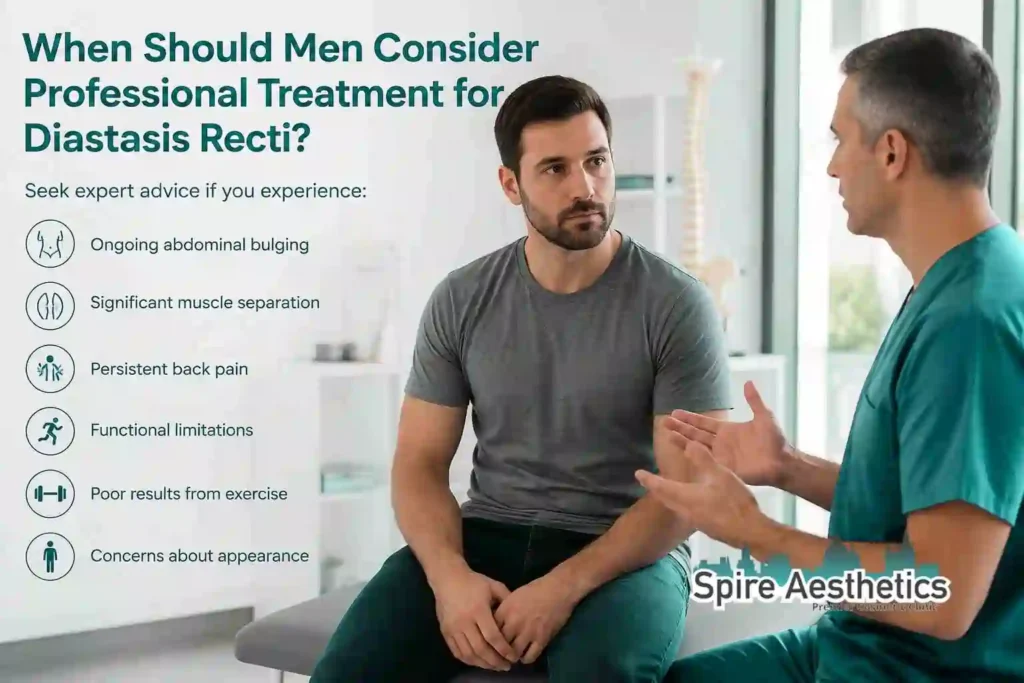 When Should Men Consider Professional Treatment for Diastasis Recti Marlborough?