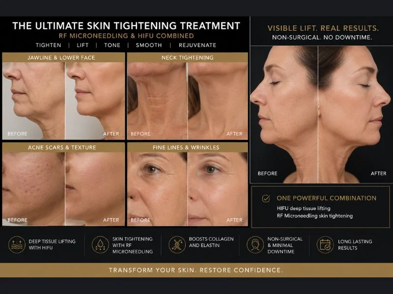 Results of combined treatment for the ultimate skin tightening treatment Marlborough